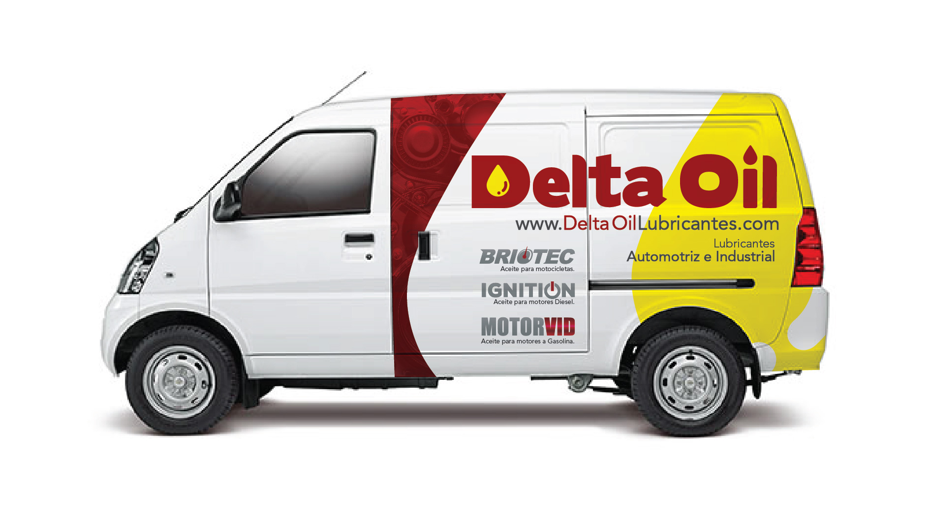 Diseño Camioneta Van N300 Branding Delta Oil